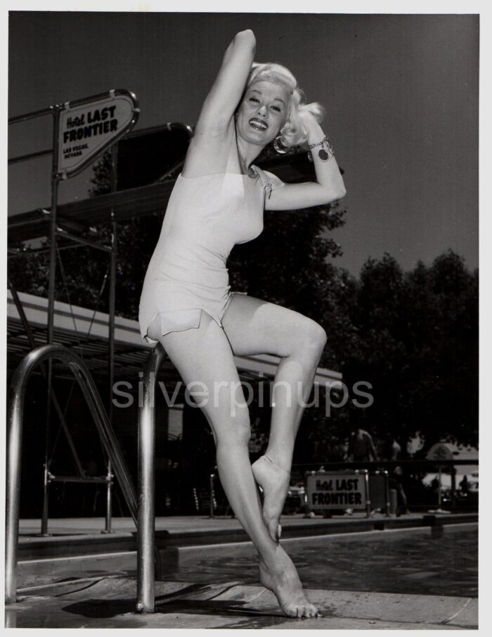 Orig Mamie Van Doren Modeling Swimsuit Fashion Pin Up Portrait By Don English Silverpinups