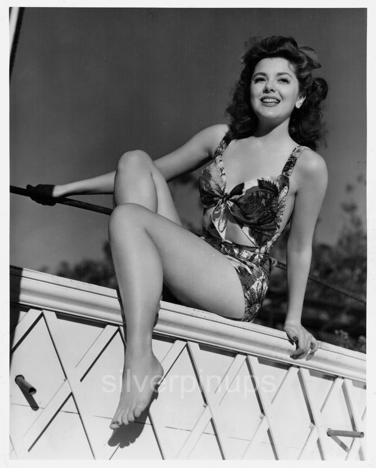 Orig 1940 Ann Rutherford In Swimsuit Rare Pin Up Portrait… Mgm Cheesecake Silverpinups