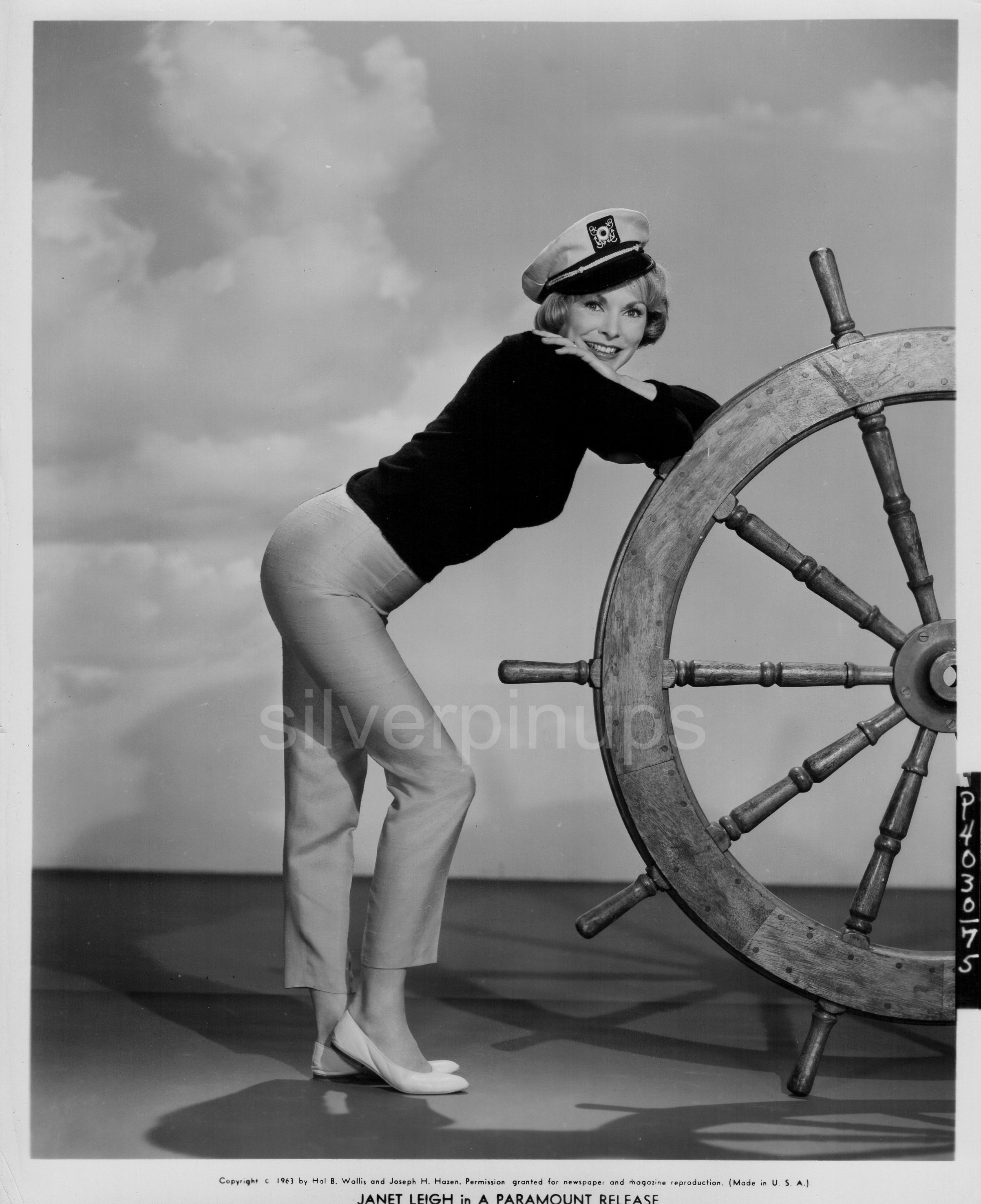 Orig 1963 Janet Leigh Sexy Sailor Girl Pin Up Portrait “bye Bye Birdie” Silverpinups 8787