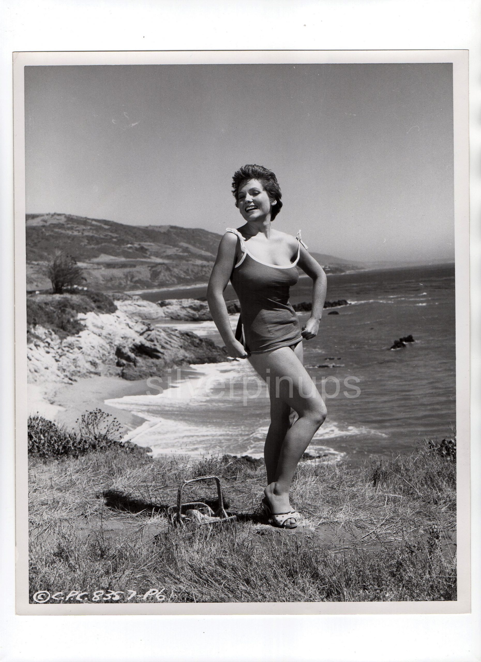 Orig 1956 VALERIE FRENCH in Skimpy Swimsuit.. 